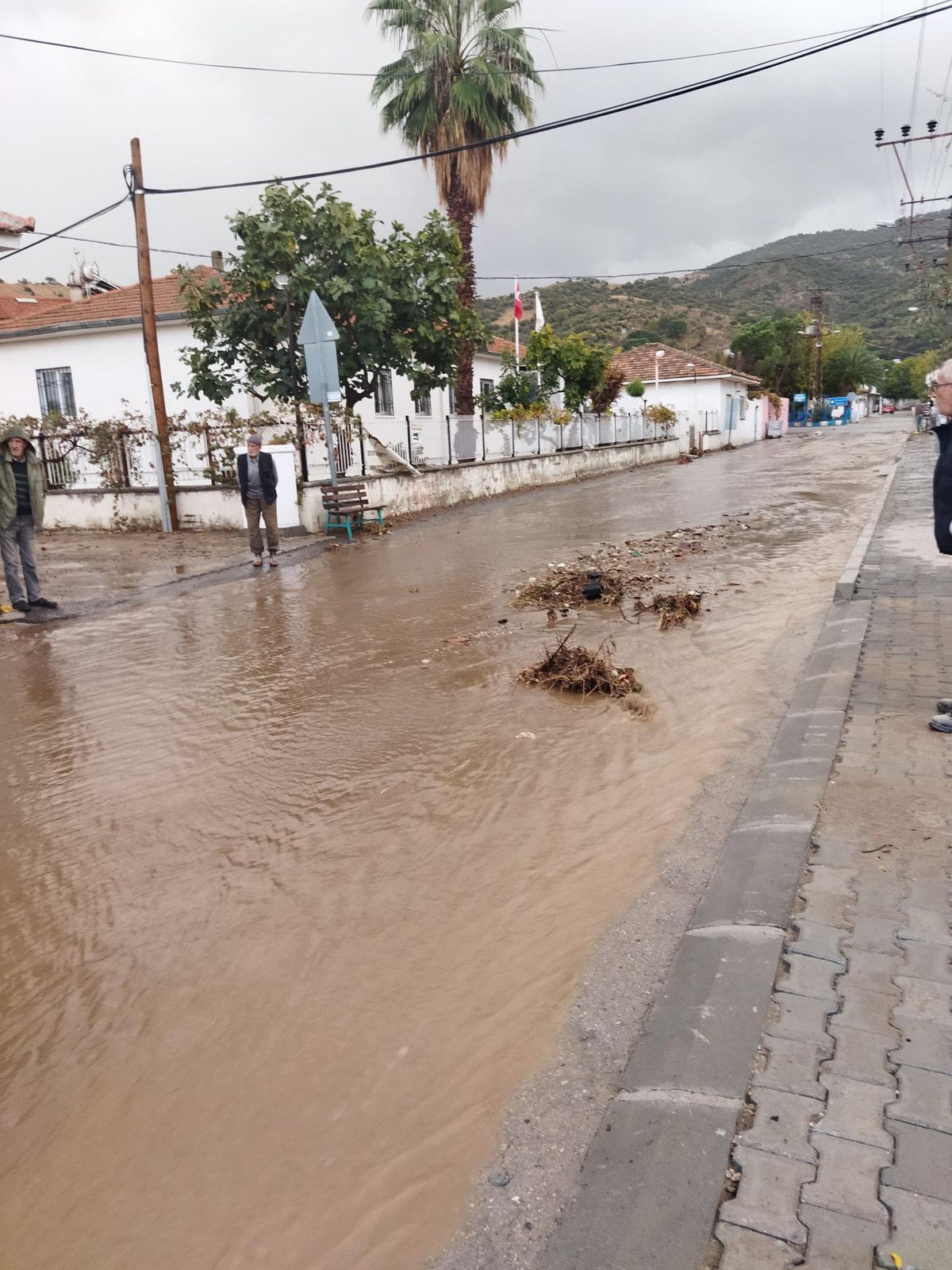 Aydın da sağanak yağış etkili oldu #9