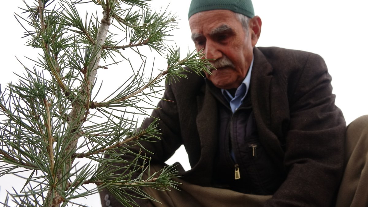 Elazığ da yaşlı adam köy hayatını şehre taşıdı #3
