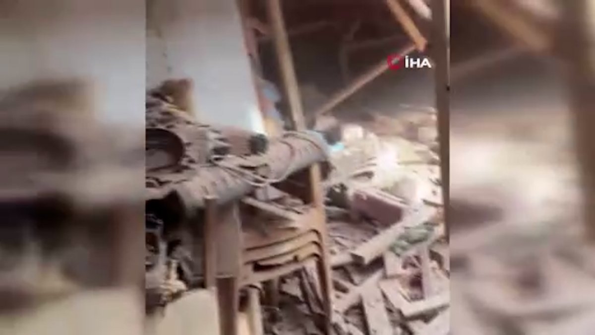Gaziantep teki hain saldırıda 5 yaşındaki Hasan’a mezar olan bina görüntülendi #2