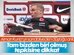 Stefan Kuntz, basın buluşmasında sandalyeden düştü