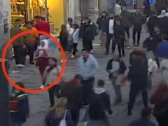 Taksim’de teröristin en net keşif görüntüleri