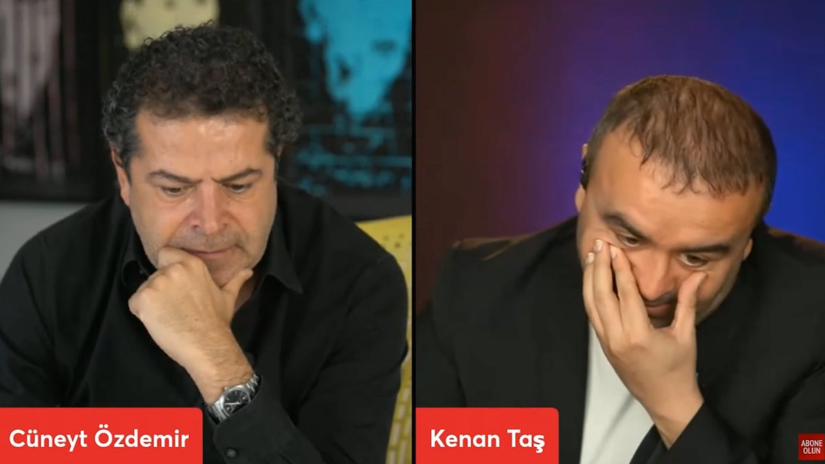 Cüneyt Özdemir ve Kenan Taş ın canlı yayında zor anları #2