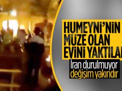 İran’da göstericiler Humeyni’nin doğduğu konutu ateşe verdi