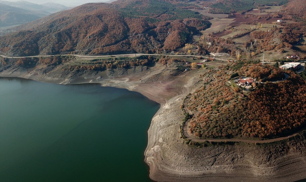 Tokat Almus Baraj Gölü nde su, yüzde 28,8 seviyesine geriledi #2