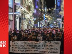 Yunanistan’da eylemciler polis şiddetine karşı caddede