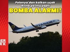 Atina’ya inen uçakta bomba alarmı!