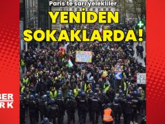 Paris’te sarı yelekliklerden protesto