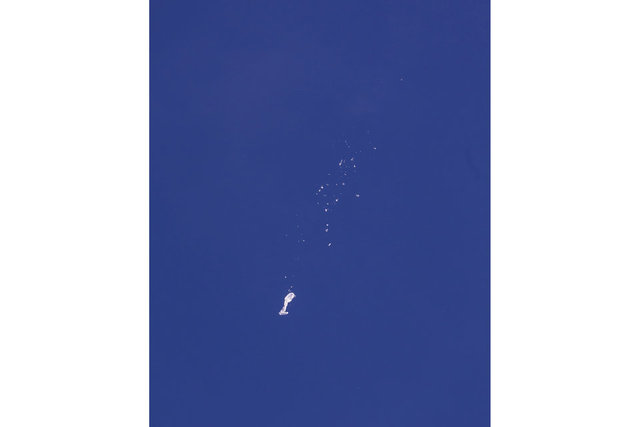 Pentagon, casus balonun pilotlar tarafından çekilmiş yakın plan görüntüsünü paylaştı