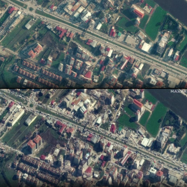 SON DAKİKA | ABD'li uydu şirketi Maxar paylaştı: Türkiye'yi sarsan depremlerin yarattığı yıkım uydudan görüntülendi - Güncel haberler