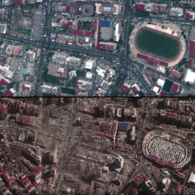 SON DAKİKA | ABD'li uydu şirketi Maxar paylaştı: Türkiye'yi sarsan depremlerin yarattığı yıkım uydudan görüntülendi - Güncel haberler