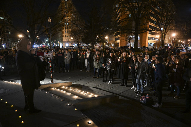 Depremde hayatını kaybedenler için Washington'da anma etkinliği düzenlendi