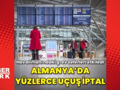 Almanya’da yüzlerce uçuşa grev engeli