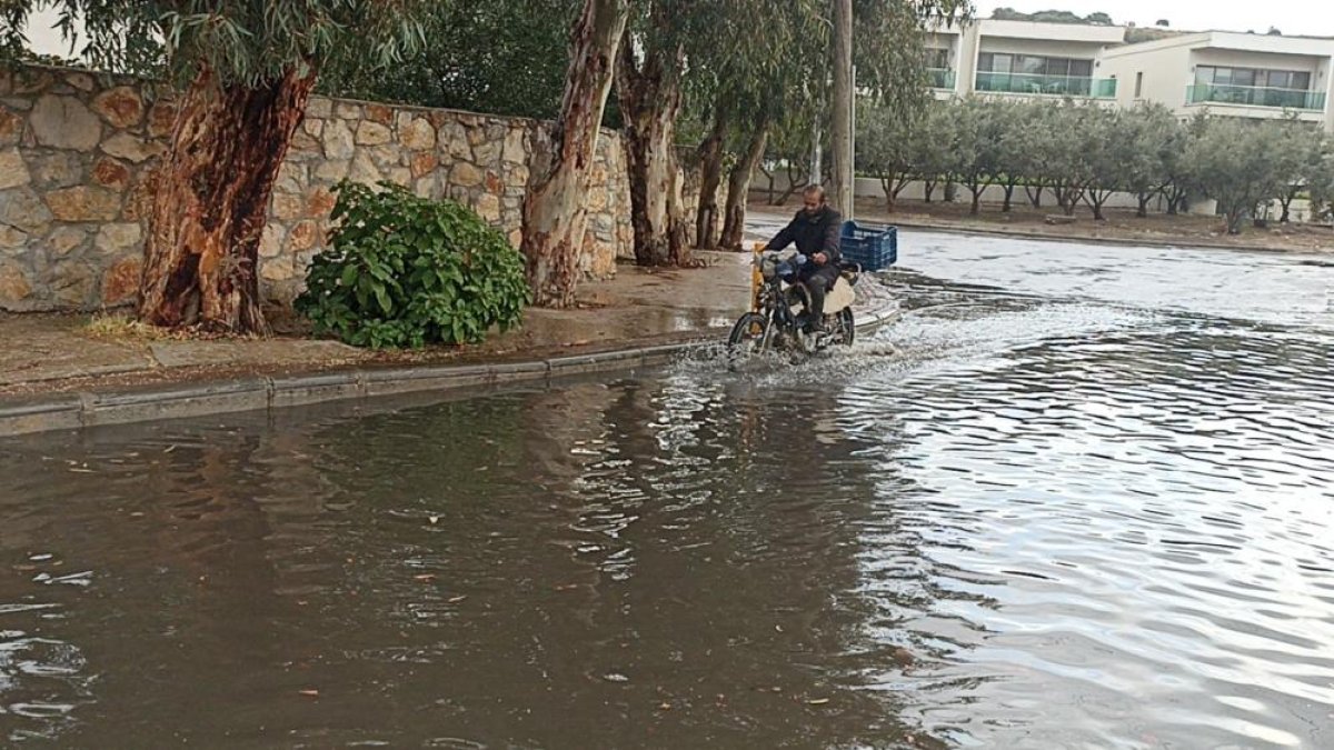 Bodrum da yağmur etkili oldu #4