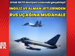İngiliz ve Alman jetlerinden Rus uçağına müdahale