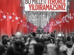 Taksim 1200 Türk bayrağıyla donatıldı