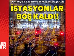 Almanya’da tren istasyonları boş kaldı