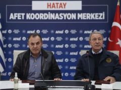 Bakan Akar, Yunan mevkidaşı Panagiotopoulos ile bir araya geldi