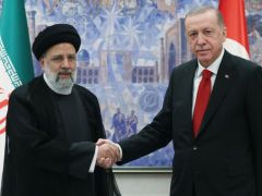 Cumhurbaşkanı Erdoğan, İran Cumhurbaşkanı Reisi ile görüştü