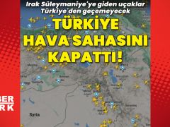 Irak Süleymaniye’ye giden uçaklar Türkiye’den geçemeyecek