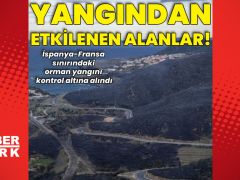 Yangından etkilenen alanlar böyle görüntülendi