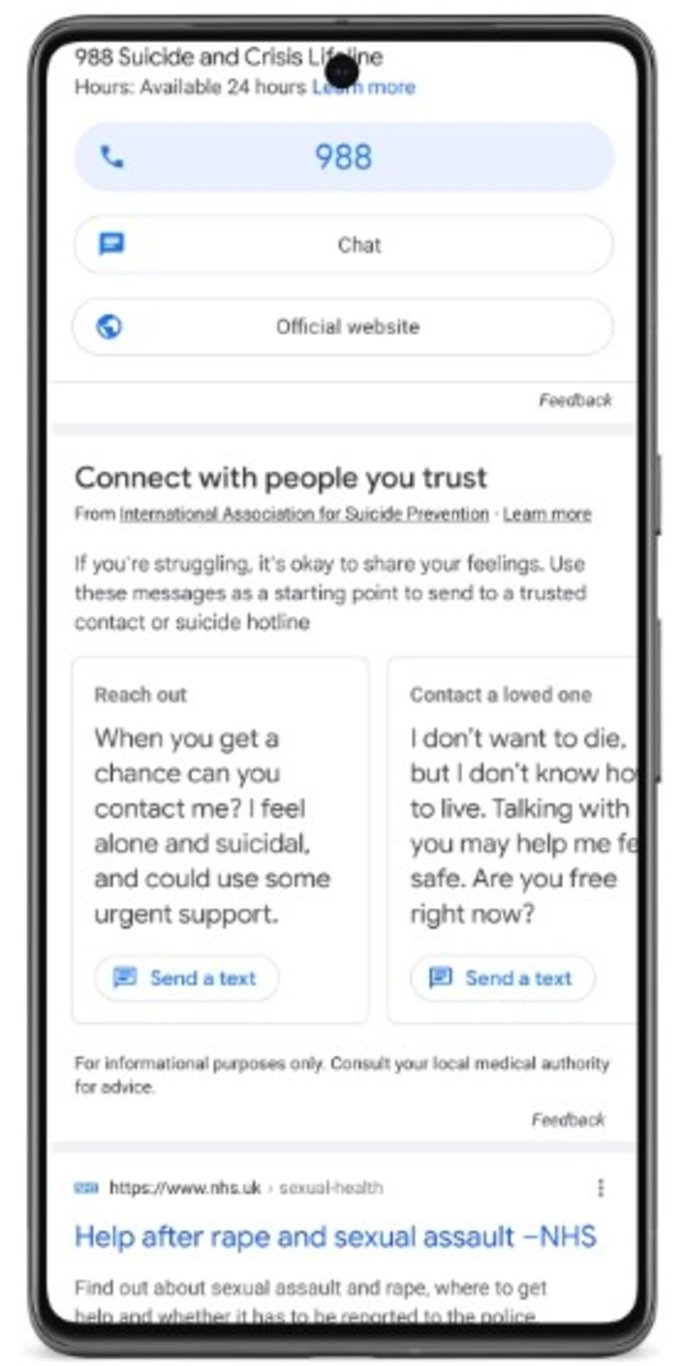 Google yeni bir hamleyle Amerika'daki intihar oranlarını düşürmeye çalışıyor