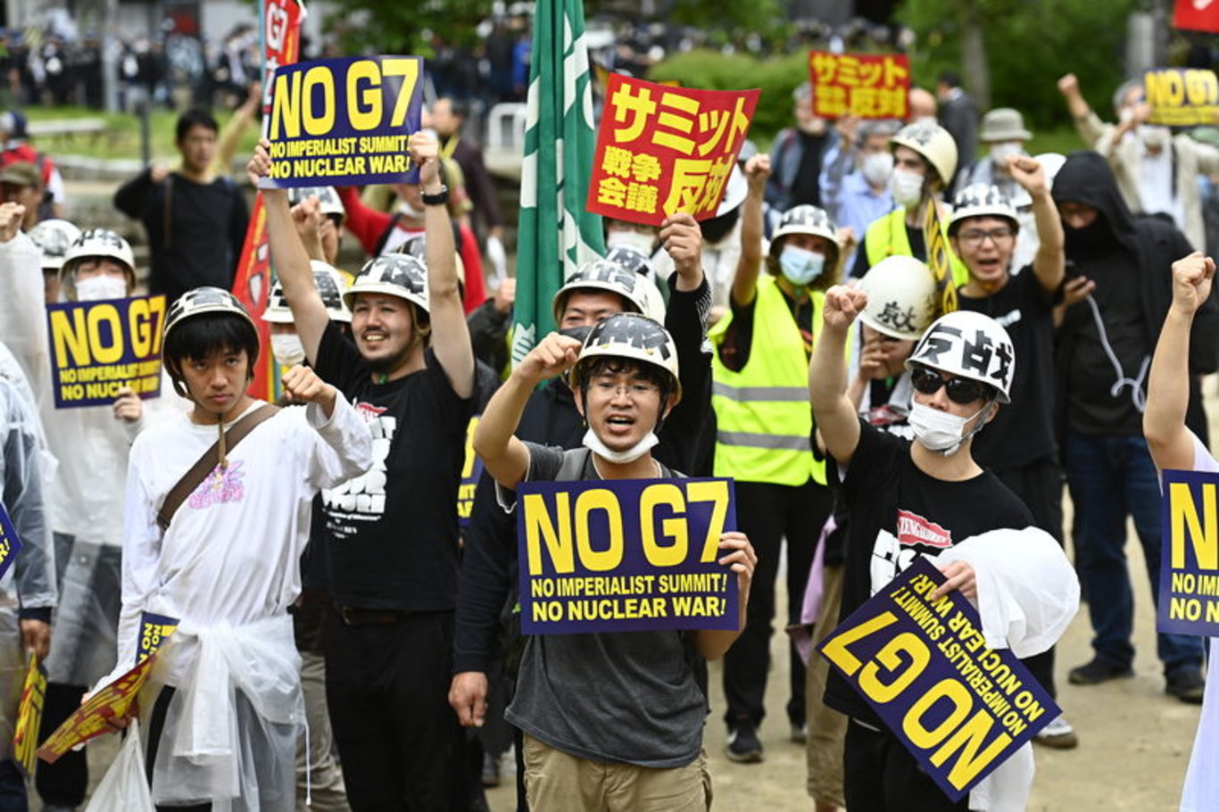 Hiroşima teyakkuzda: Japonya'da G7 Liderler Zirvesi'ne protesto