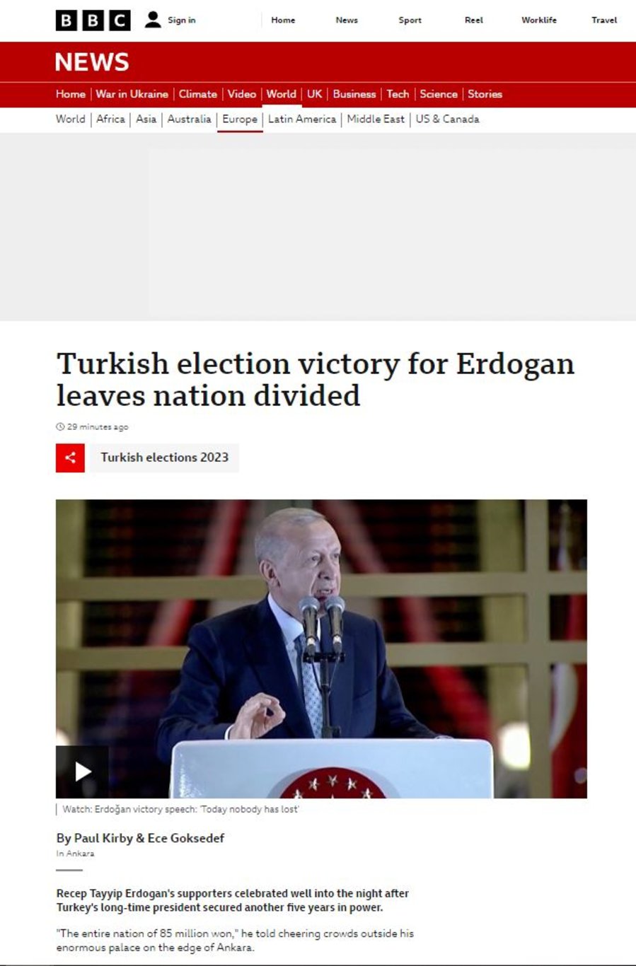 28 Mayıs 2023 Türkiye Cumhurbaşkanlığı seçimleri dünya basınına böyle yansıdı! - Güncel haberler