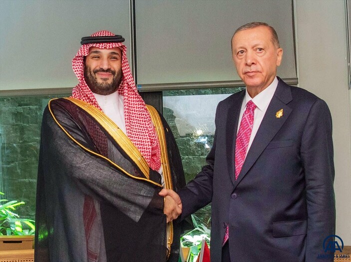 Cumhurbaşkanı Erdoğan, Suudi Arabistan Veliaht Prens Selman ile görüştü