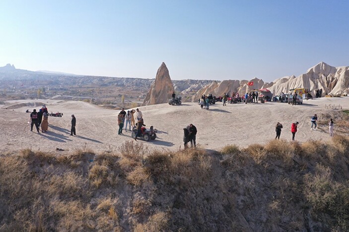 Nevşehir peribacaları ve kaplıcalarına yoğun ilgi