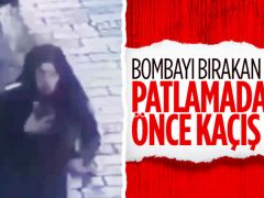 Taksim’de bomba bırakan kadın teröristin kaçış anı kamerada