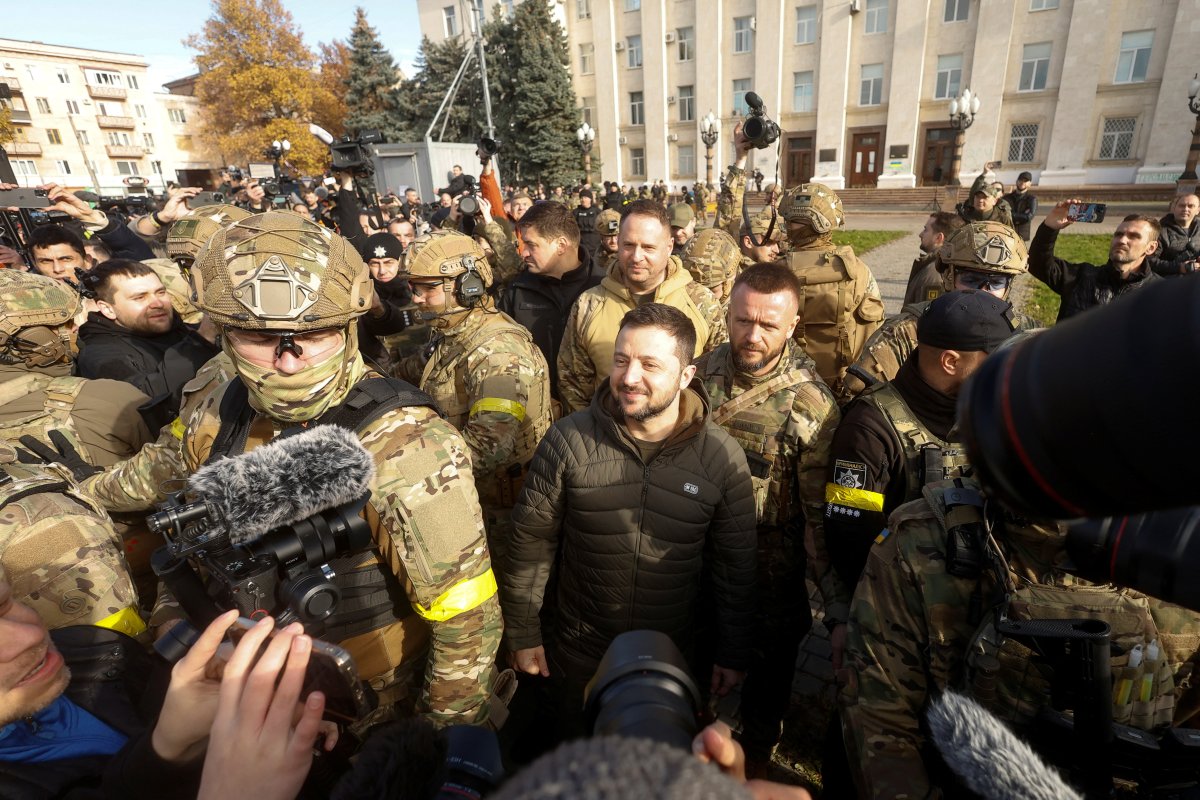 Vladimir Zelensky, Herson u ziyaret etti #2