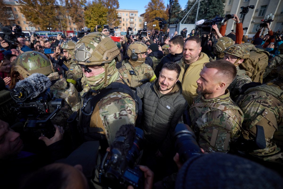 Vladimir Zelensky, Herson u ziyaret etti #5