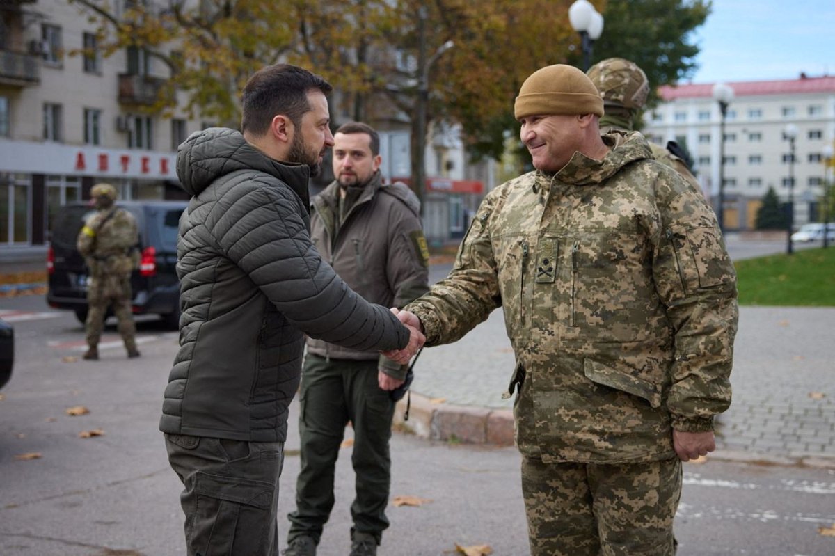 Vladimir Zelensky, Herson u ziyaret etti #11