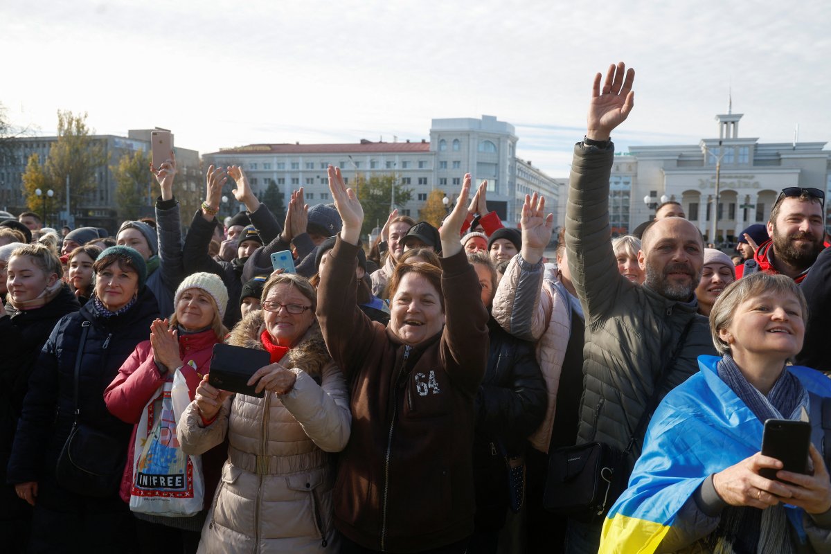 Vladimir Zelensky, Herson u ziyaret etti #13