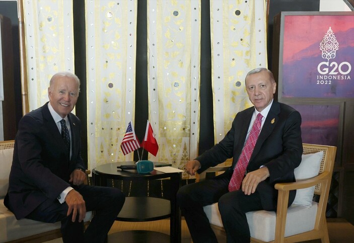 Bali'de Cumhurbaşkanı Erdoğan-Joe Biden görüşmesi