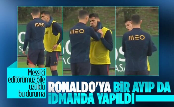 Bruno Fernandes'in Ronaldo'ya yaptığı hareket tepki çekti