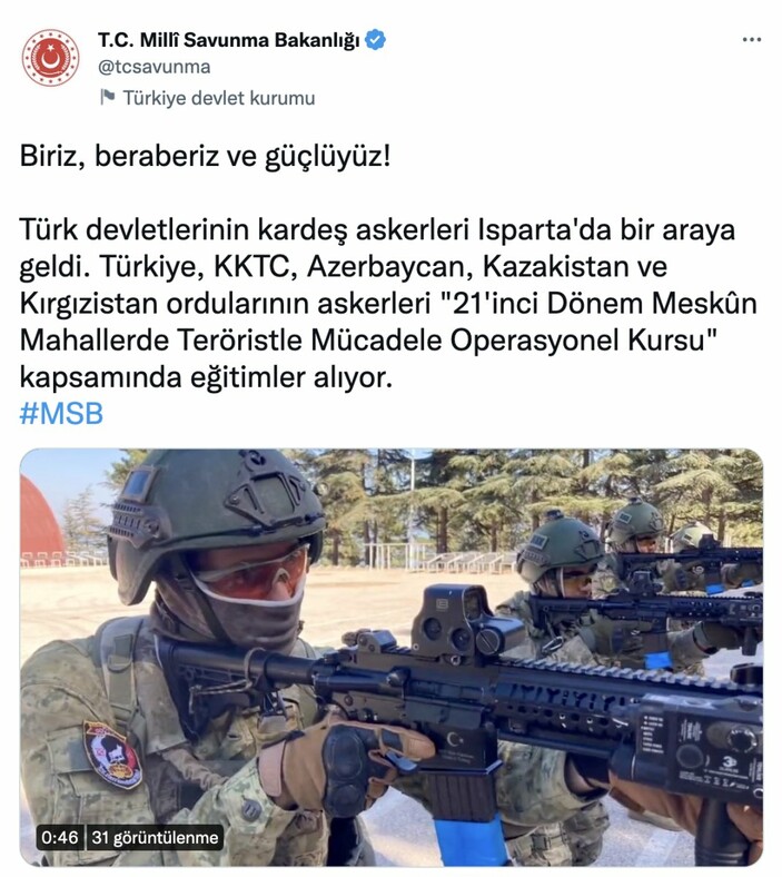 Isparta'da Teröristle Mücadele Operasyonel Kursu yapıldı