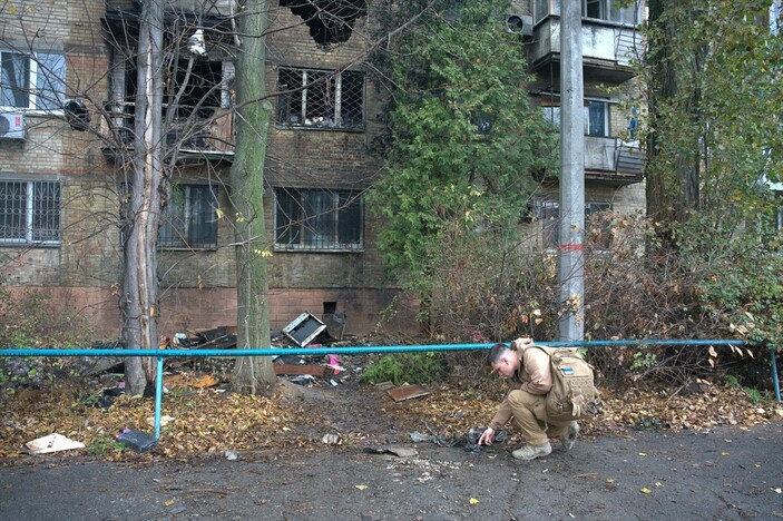 Füze saldırıları Kiev'de yerleşim yerlerine zarar verdi