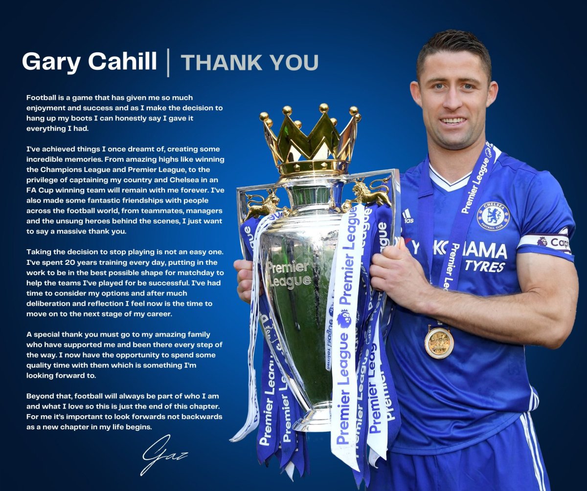 Gary Cahill, emekliliğini açıkladı #2