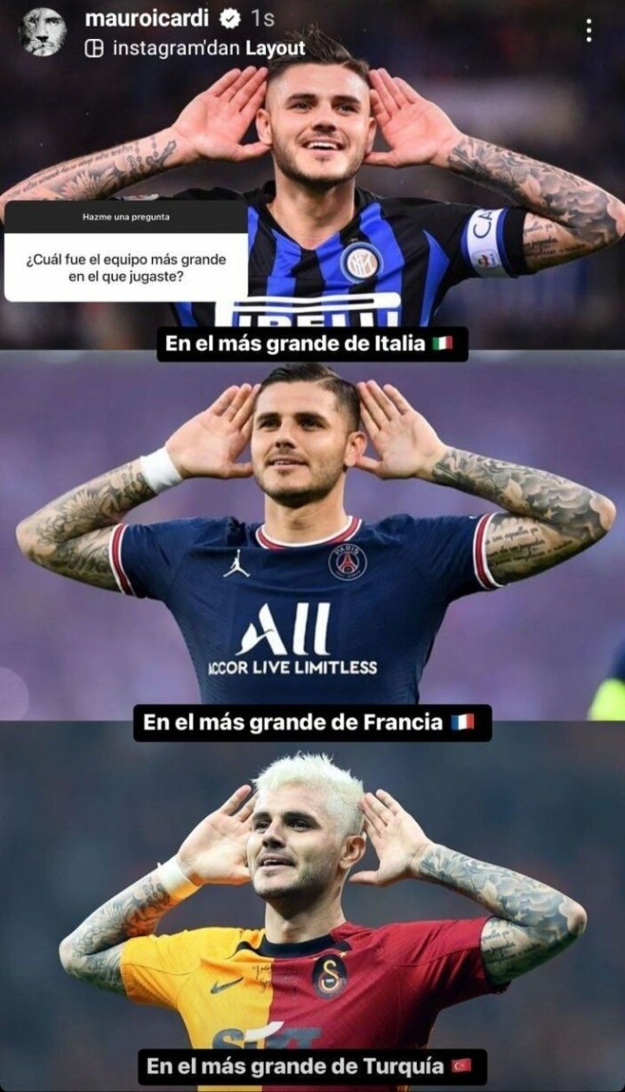 Mauro Icardi: Türkiye'de en büyük Galatasaray