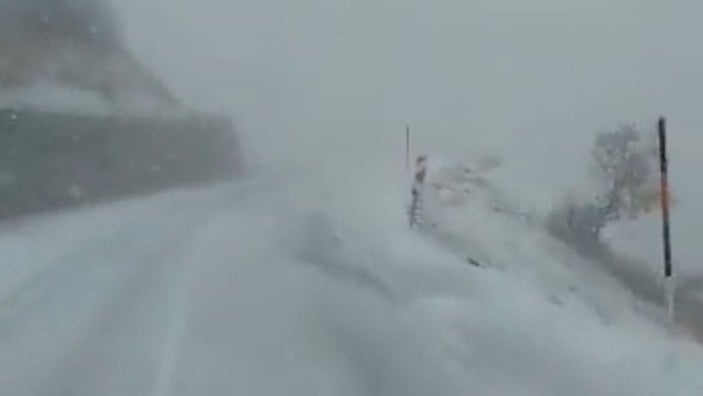 Tunceli'de kar yağışı başladı: Valilik uyarı yaptı -1