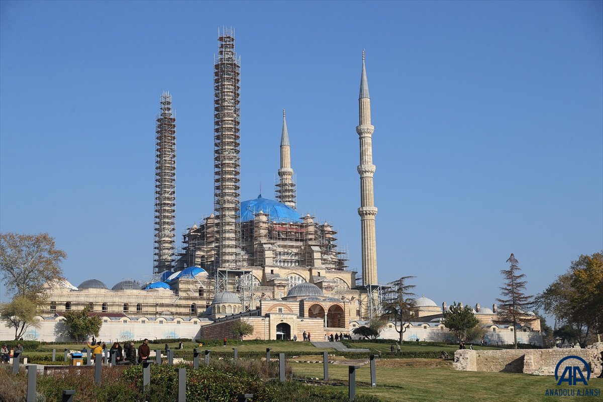 Selimiye Camisi nde restorasyon sürüyor #21